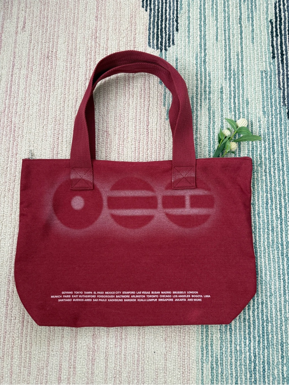 BTS Arirang Official Red Fabric Tote Bag